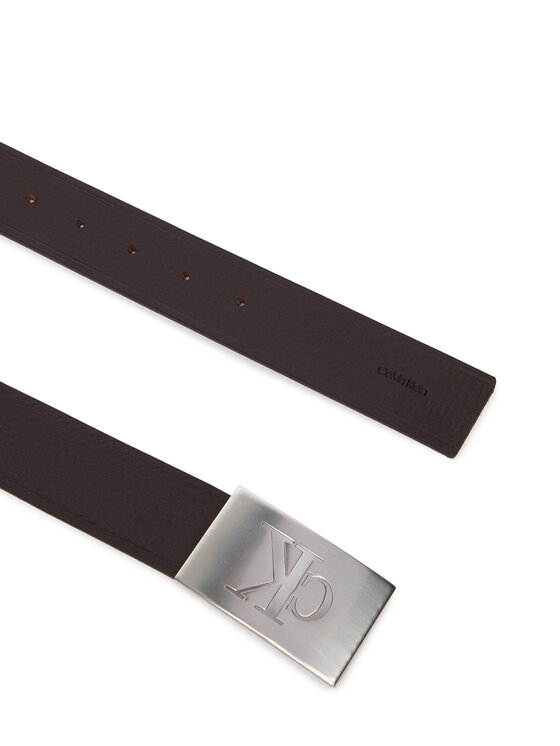 Calvin Klein Calvin Klein Pasek Ssnl Mono Plaque 35Mm Fixed LV04D7086G Brązowy