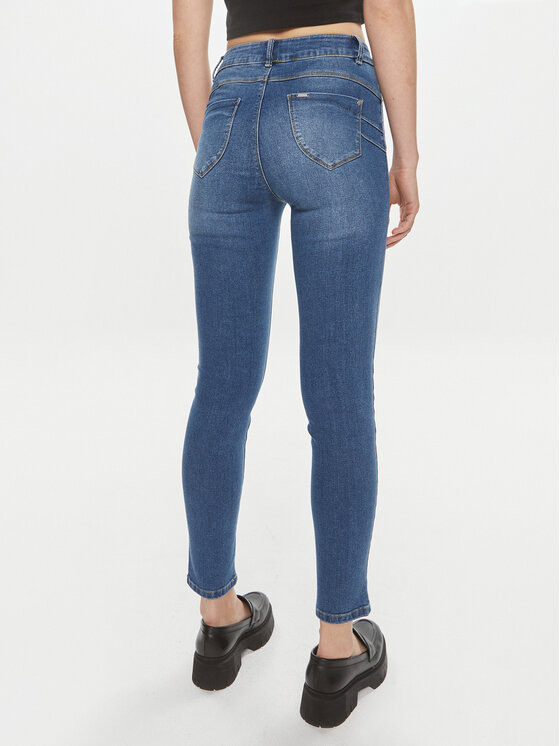 Morgan Morgan Jeans hlače 241-PARDA Mornarsko modra Slim Fit