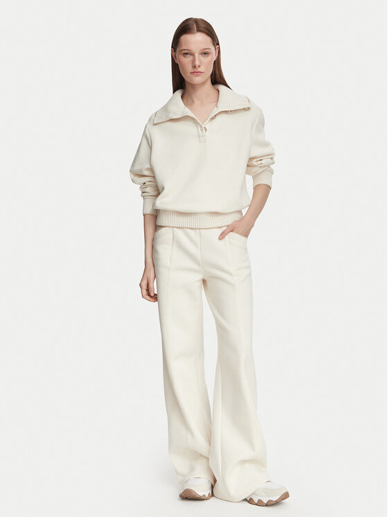 Guess Guess Παντελόνι φόρμας W6YB31 K5319 Κρεμ Wide Leg
