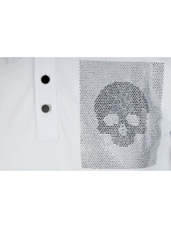 Just Cavalli Just Cavalli Polo S03GL0055 N21368 Biały Regular Fit