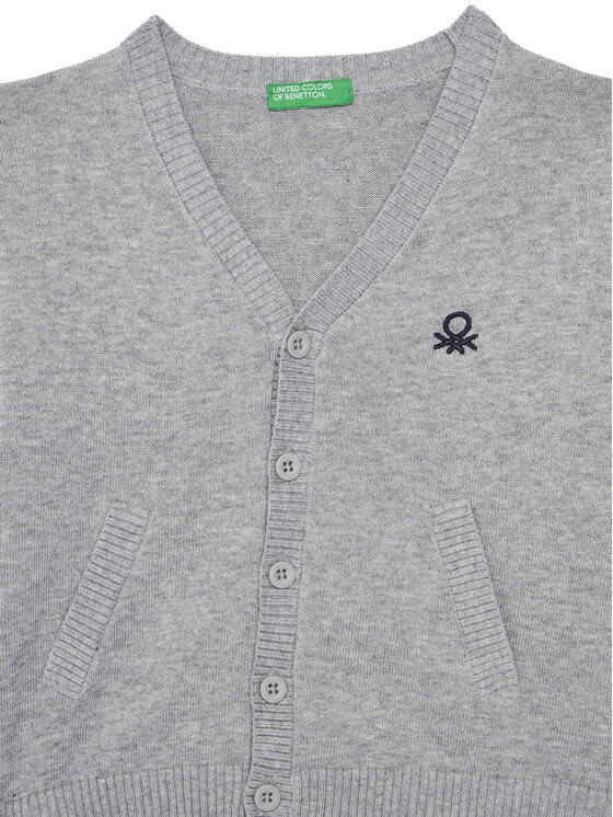 United Colors Of Benetton United Colors Of Benetton Kardigán 120YG600G Szürke Regular Fit