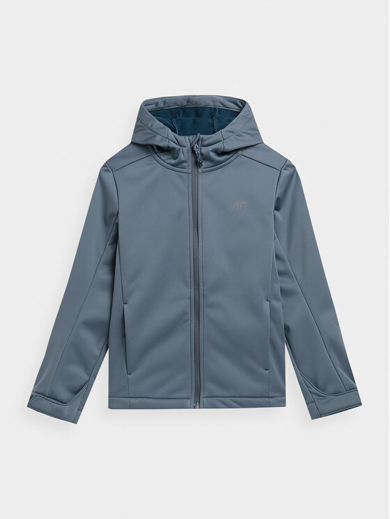 Gyerek Softshell kabát 4F, Méret: 122, Kék, 4FJAW23TSOFM149