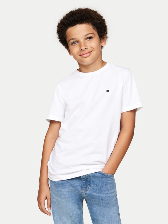 Tommy Hilfiger Set 2 tricouri UK0UK00073 Colorat Regular Fit