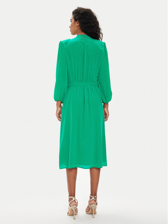 Liu Jo Liu Jo Vsakodnevna obleka CA4061 T5853 Zelena Regular Fit