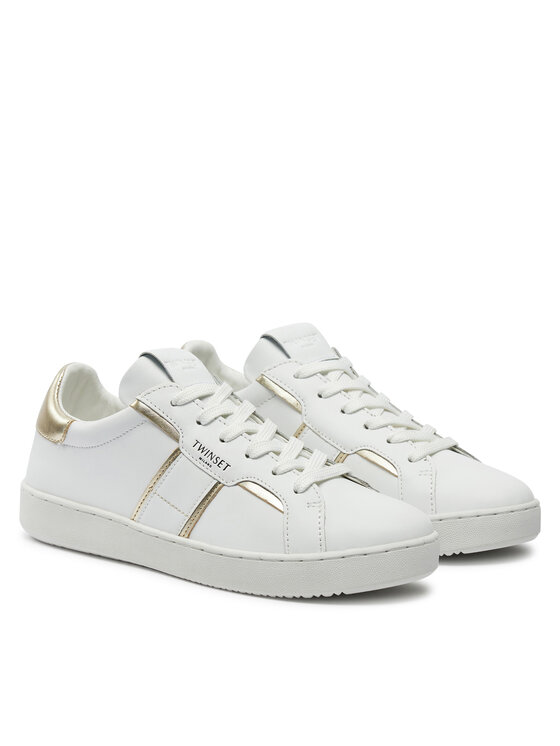 TWINSET TWINSET Sneakersy 241TCT090 Biały