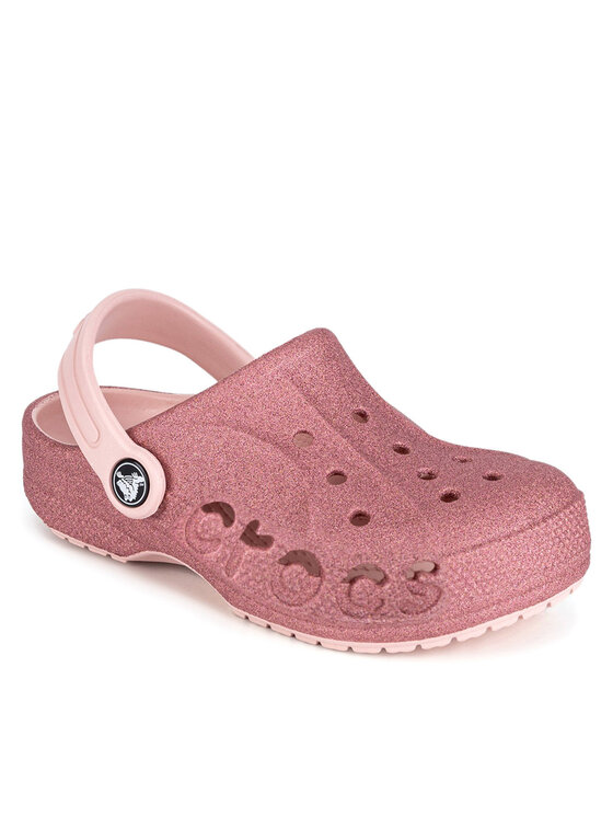 Crocs Crocs Natikače BAYA GLITTER CLOG KIDS 207015-6SR Ružičasta