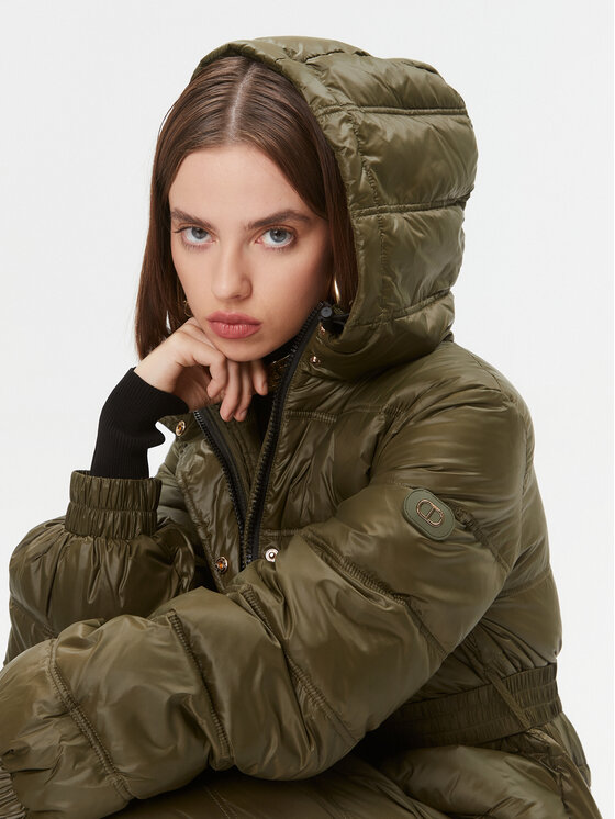 TWINSET TWINSET Μπουφάν πουπουλένιο 232TT2351 Πράσινο Regular Fit