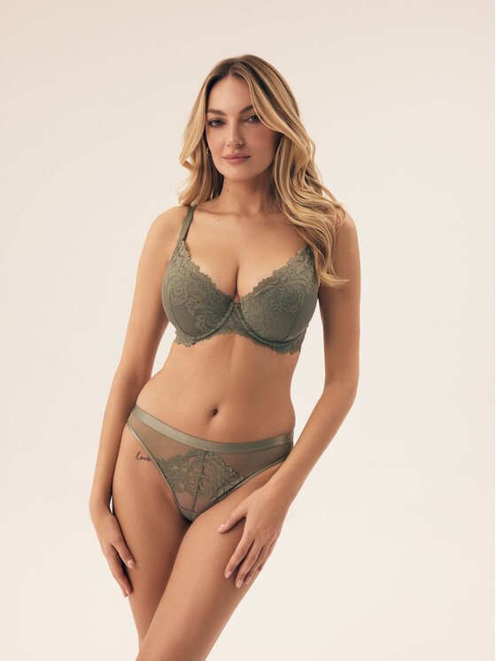 Esotiq Esotiq Biustonosz push-up 42329 Zielony