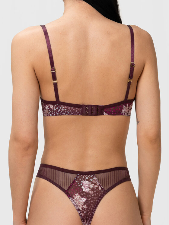 Triumph Triumph Biustonosz z fiszbiną Lavish Spotlight 10213083 Bordowy