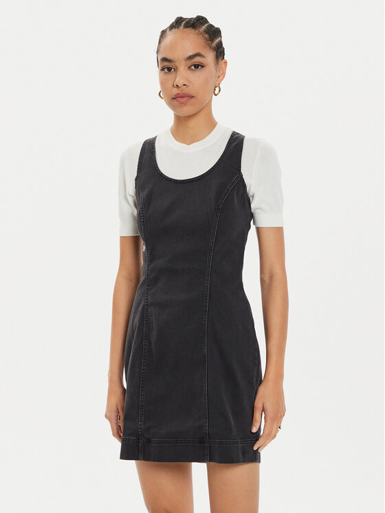 Lee Lee Дънкова рокля Foreverfit 112355124 Черен Slim Fit