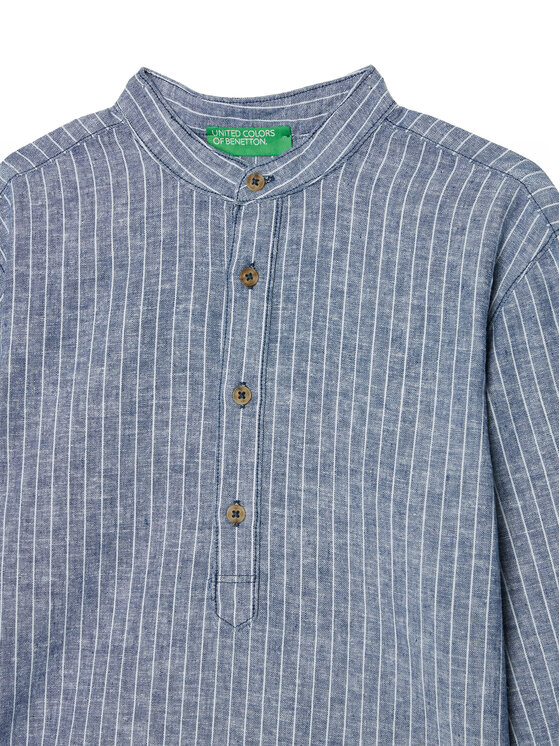 United Colors Of Benetton United Colors Of Benetton Hemd 52VMCQ03V Blau Regular Fit