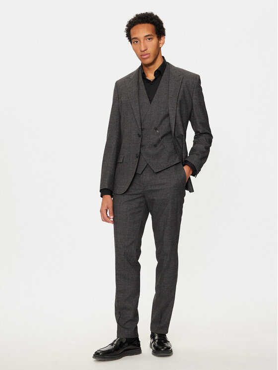 HUGO Hugo Oblek Henry/Getlin 50528361 Šedá Slim Fit