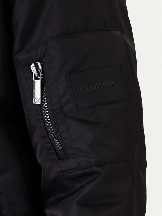 Calvin Klein Calvin Klein Bundy bomber Hero K10K109907 Čierna Relaxed Fit