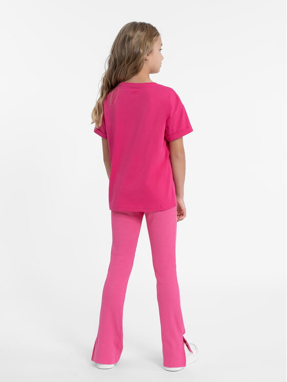 4F 4F Легінси 4FJAW23TTIGF097 Рожевий Slim Fit