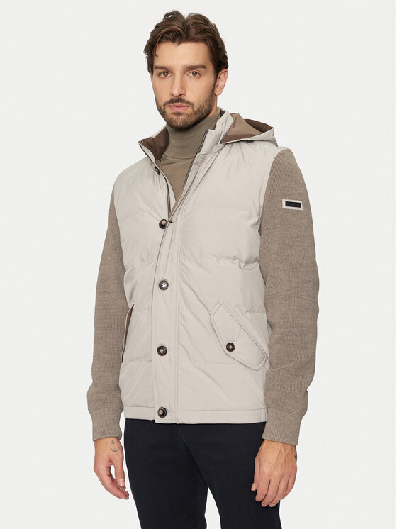Bugatti Bugatti Giacca di transizione 7600 65559B Beige Regular Fit