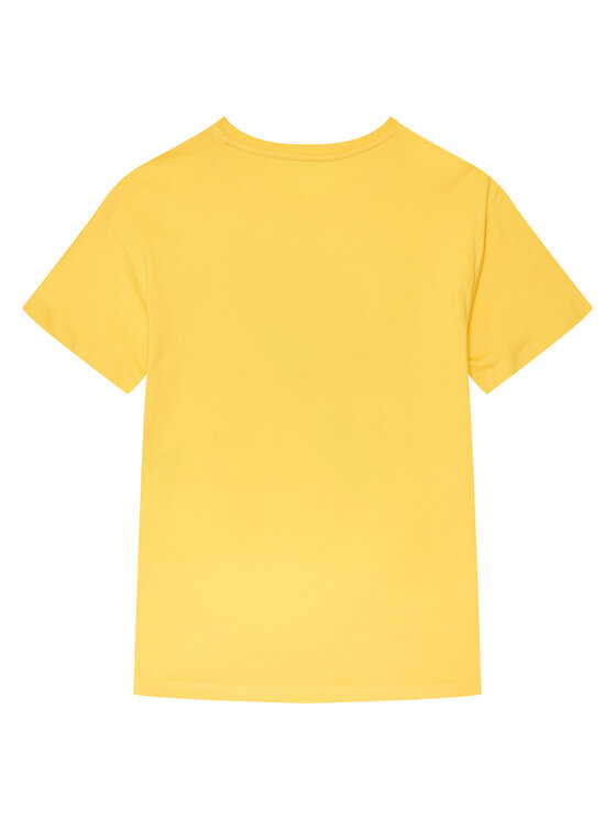 Guess Guess T-krekls L6GI10 K8HM4 Dzeltens Regular Fit