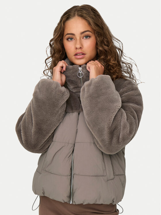 ONLY ONLY Zimska jakna 15292945 Siva Regular Fit