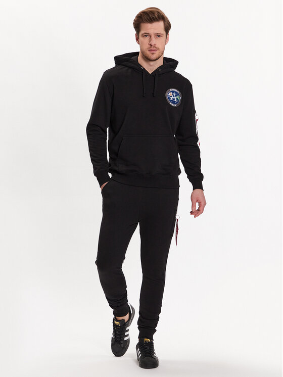 Alpha Industries Alpha Industries Μπλούζα Appolo Mission 106338 Μαύρο Regular Fit