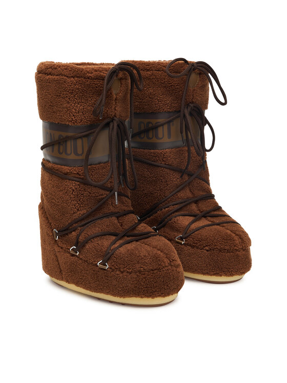 Moon Boot Moon Boot Śniegowce Mb Icon Fleece 80D1403080 Brązowy
