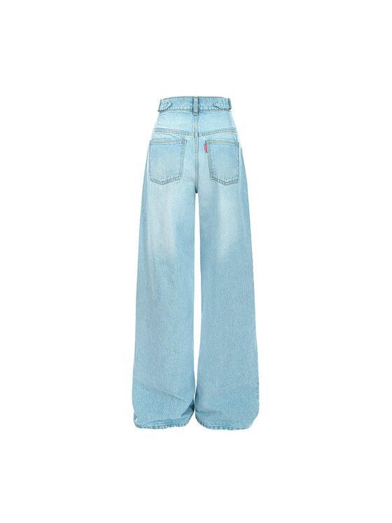 MissDenim MissDenim Spodnie damskie Baggy Niebieski Baggy Fit