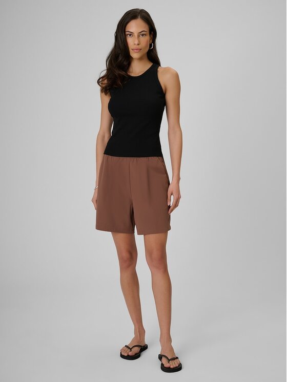 4F 4F Szorty materiałowe 4FRSS26TSHOF0937-82S Brązowy Loose Fit