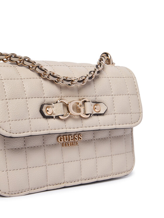 Guess Guess Kabelka Nadira Mini HWQG84 24780 Béžová