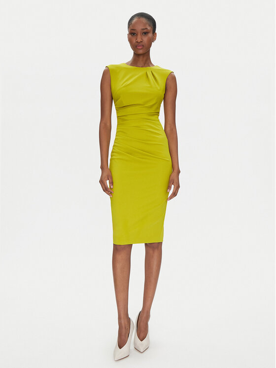 Rinascimento Rinascimento Коктейлна рокля CFC0122548003 Зелен Regular Fit