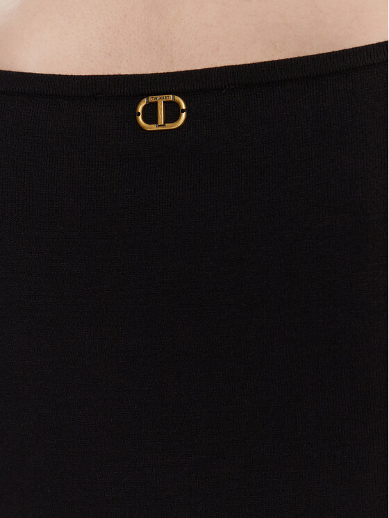 TWINSET TWINSET Pulover 252TT3260 Črna Slim Fit