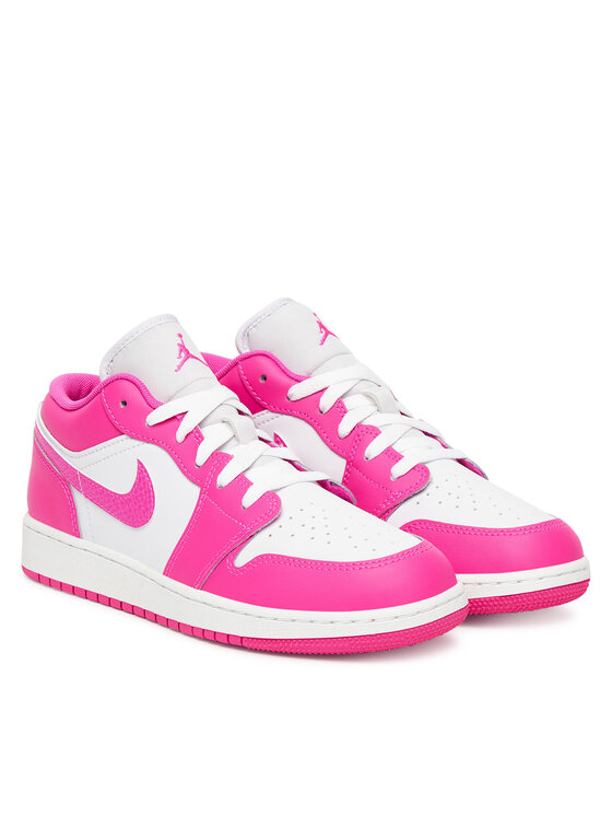 Nike Nike Sneakersy Air Jordan 1 Low Se (GS) FV8486 600 Bílá