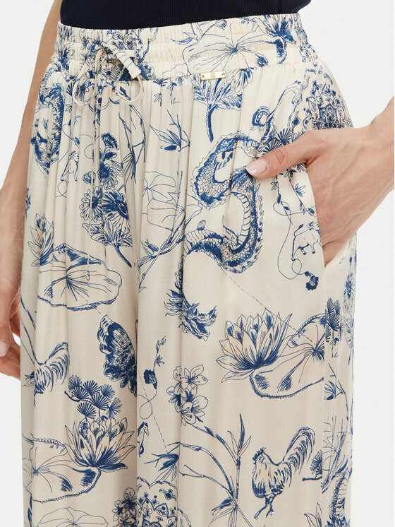 Fracomina Fracomina Παντελόνι υφασμάτινο FJ25SV3004W451N4 Μπλε Relaxed Fit