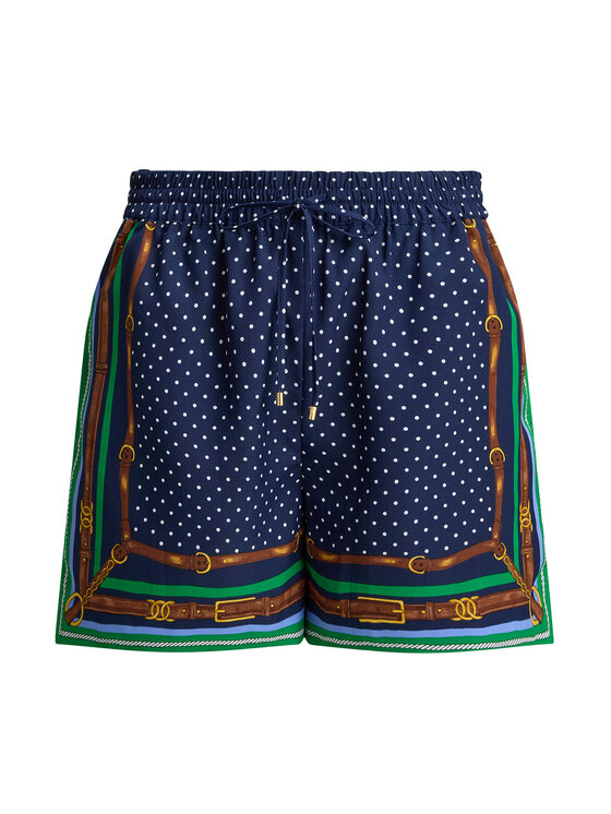 LAUREN RALPH LAUREN LAUREN RALPH LAUREN Kratke hlače iz tkanine 200B20822001 Mornarsko modra Regular Fit