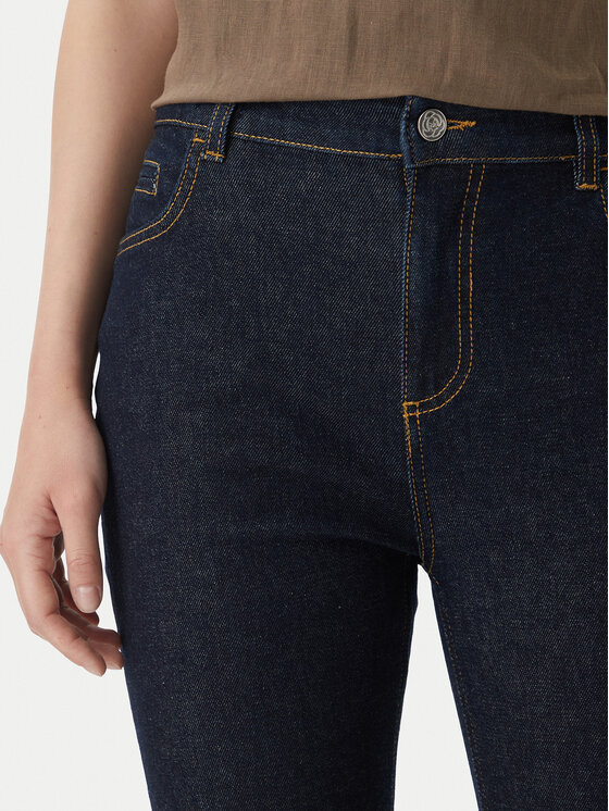 Marella Marella Džinsai 2613181074 Tamsiai mėlyna Straight Fit