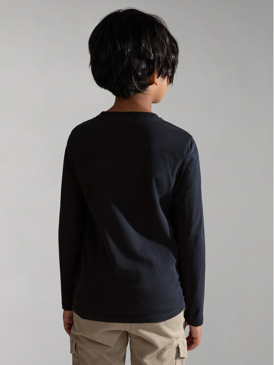 Napapijri Napapijri Bluse S-Box NP0A4GNI D Schwarz Regular Fit