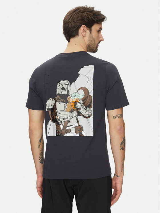 adidas adidas T-Shirt Star Wars The Mandalorian™ JI5716 Šedá Regular Fit