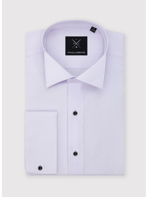Pako Lorente Pako Lorente Koszula P22SF-1X-163 Fioletowy Slim Fit