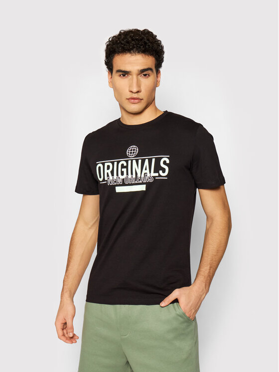 T-shirt Jorbooster Tee 12191055 Nero Regular Fit