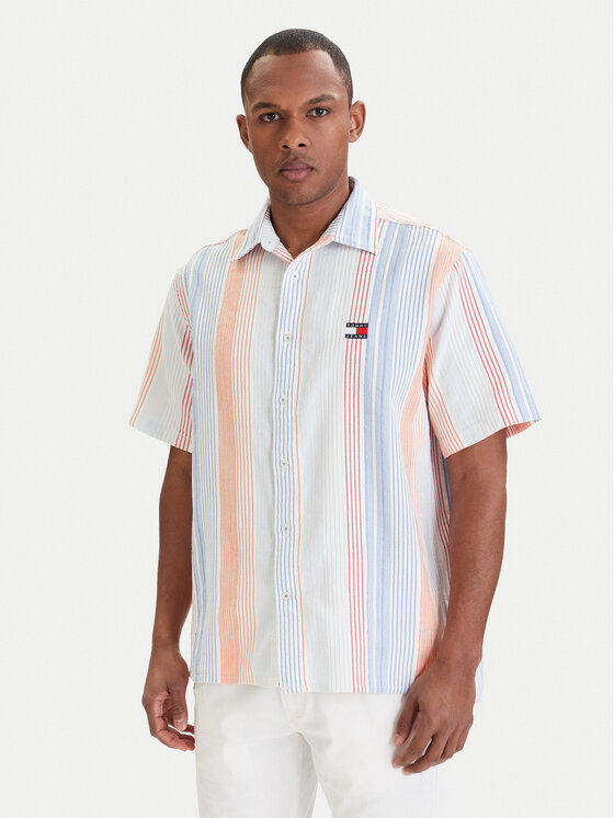 Tommy Jeans Cămașă DM0DM22789 Colorat Relaxed Fit