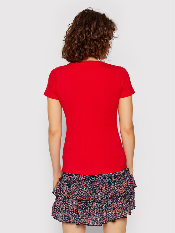 T-shirt Bego PL505133 Rosso Slim Fit