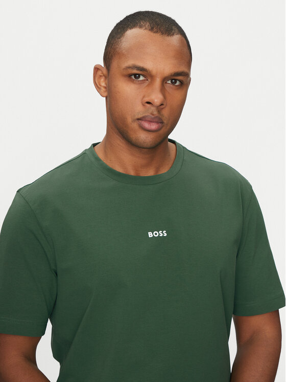 BOSS BOSS T-krekls Tchup 50473278 Zaļš Relaxed Fit