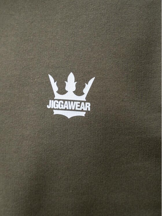 Jigga Wear Jigga Wear Bluza 131613 Zielony Regular Fit