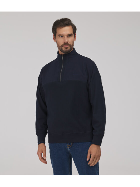 Lee Cooper Lee Cooper Bluza NATHAN Granatowy Relaxed Fit