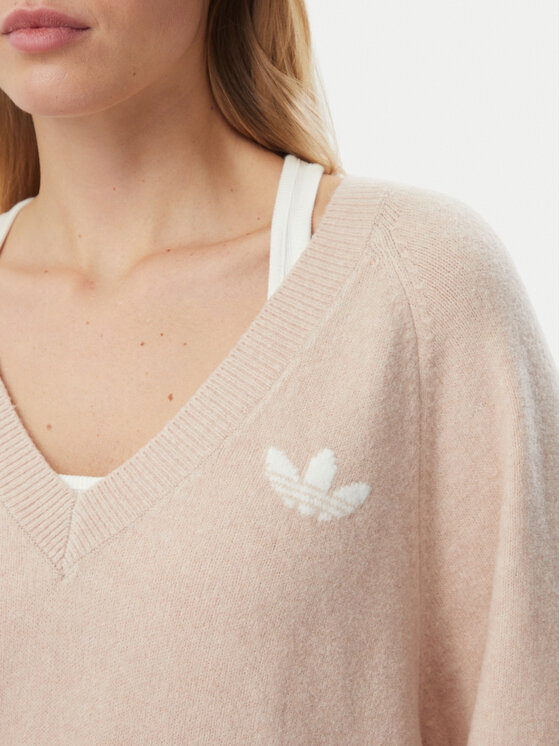 adidas adidas Pulover Essentials KR9175 Bej Loose Fit