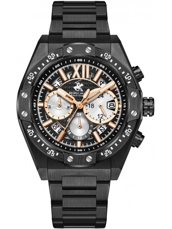 Beverly Hills Polo Club Beverly Hills Polo Club Zegarek BP3743X.611 Czarny