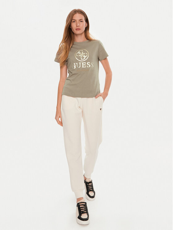 Guess Guess Tričko V4BI00 I3Z14 Sivá Regular Fit