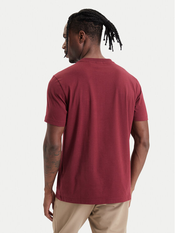 BOSS BOSS Футболка Tee  50506373 Бордовий Regular Fit