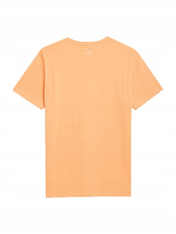 4F 4F T-Shirt 4FSS23TTSHM364-64S Pomarańczowy Active Fit