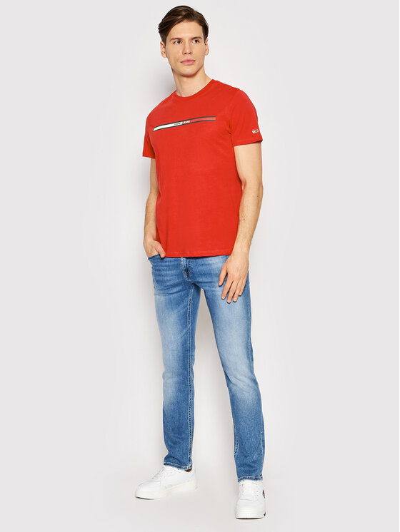 Tommy Jeans Tommy Jeans Футболка Essential Flag DM0DM13509 Червоний Regular Fit