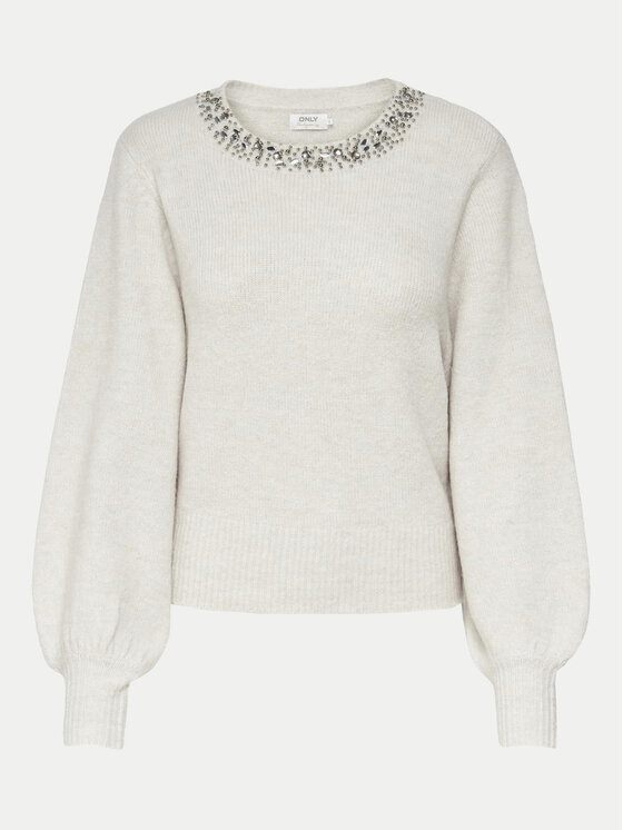 ONLY ONLY Megztinis Elsa 15210667 Smėlio Regular Fit
