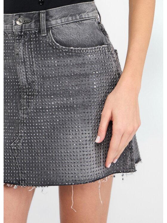 Liu Jo Liu Jo Minigonna UF5096D502088281 Grigio Regular Fit