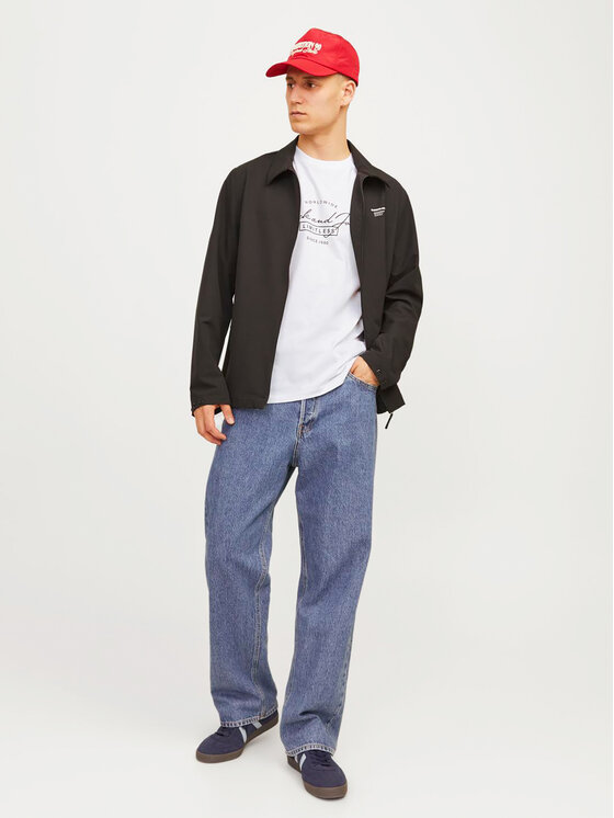 Jack & Jones Jack & Jones Majica Erris 12256799 Bela Standard Fit